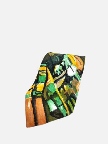 Cravate Alexander F., multi couleur à motif