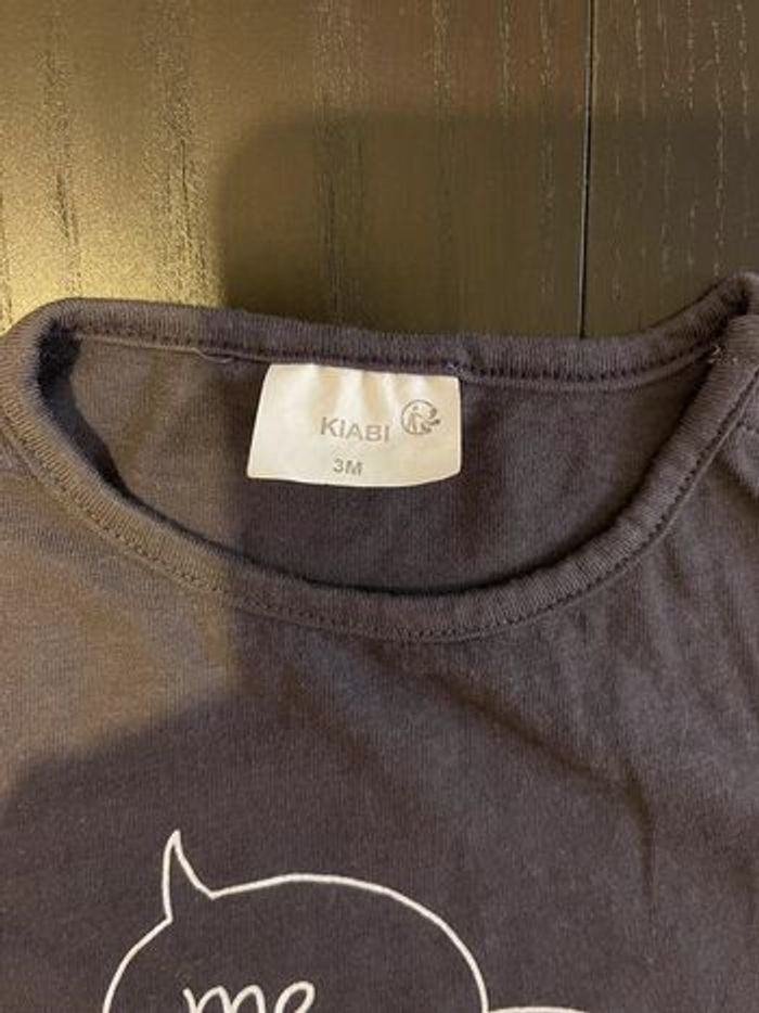 T-shirt manche courte gris foncé - photo numéro 2