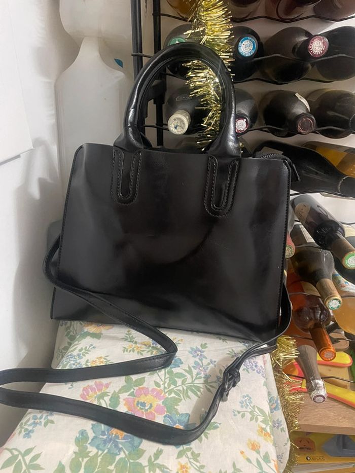 Sac Fourre Vintage noir En Cuir Synthétique - photo numéro 13