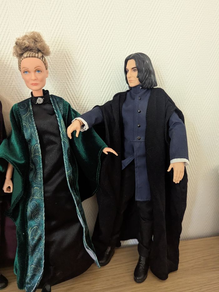 Lot de poupées harry Potter, hermione, Ron, Hagrid, Dumbledore, prof Mac Gonagall et Rogue - photo numéro 7