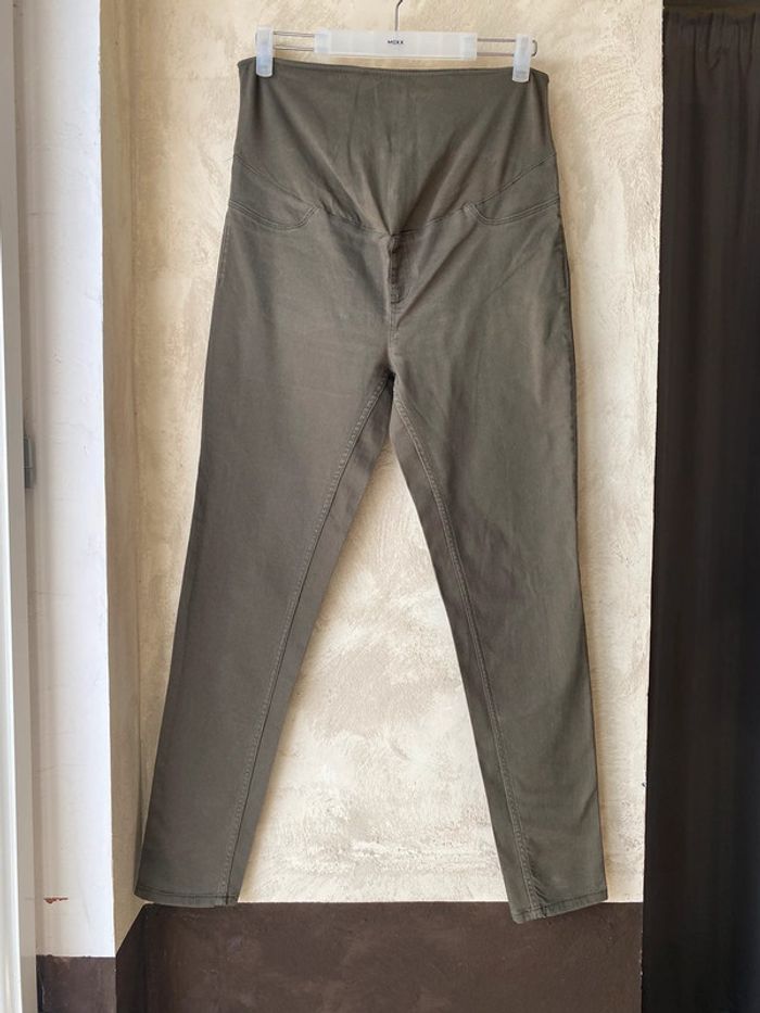 Pantalon de grossesse kaki Kiabi 40
