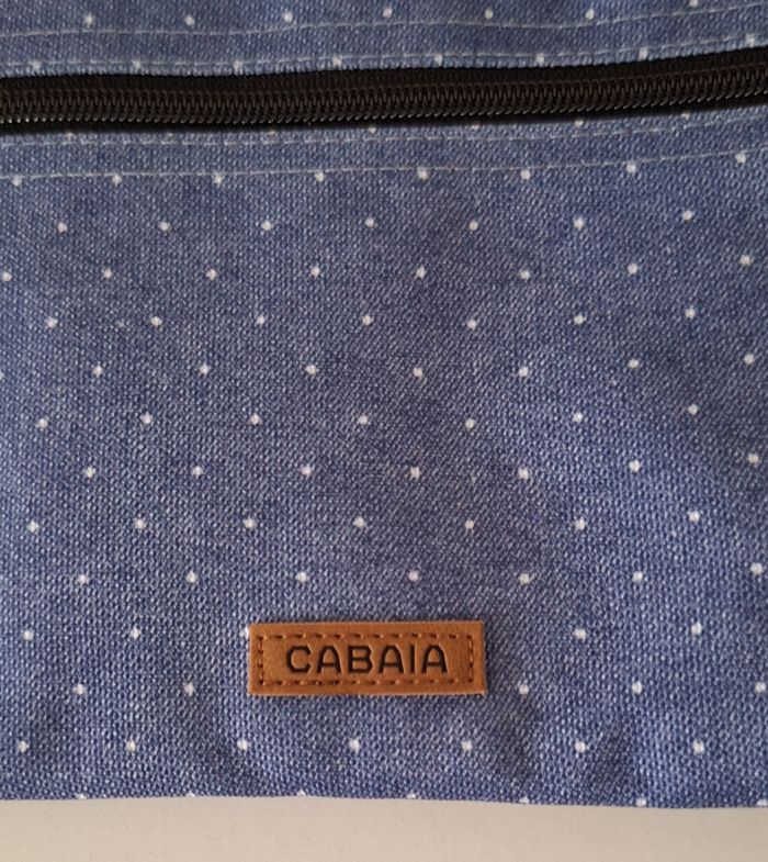 Pochette zippée bleu ciel à pois blancs Cabaïa - photo numéro 2