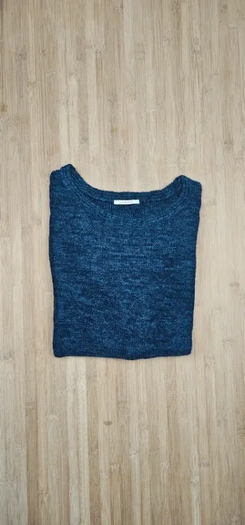 Pull en maille bleu chiné Camaïeu
T : T3/M