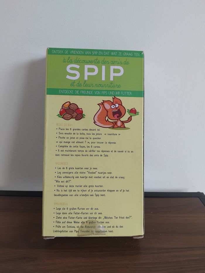 Jeu éducatif A la découverte des amis de spip et de la nourriture - photo numéro 2