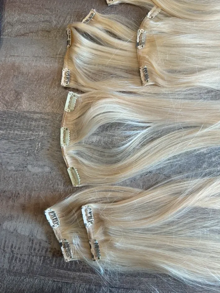 Extensions cheveux naturels platine - photo numéro 3