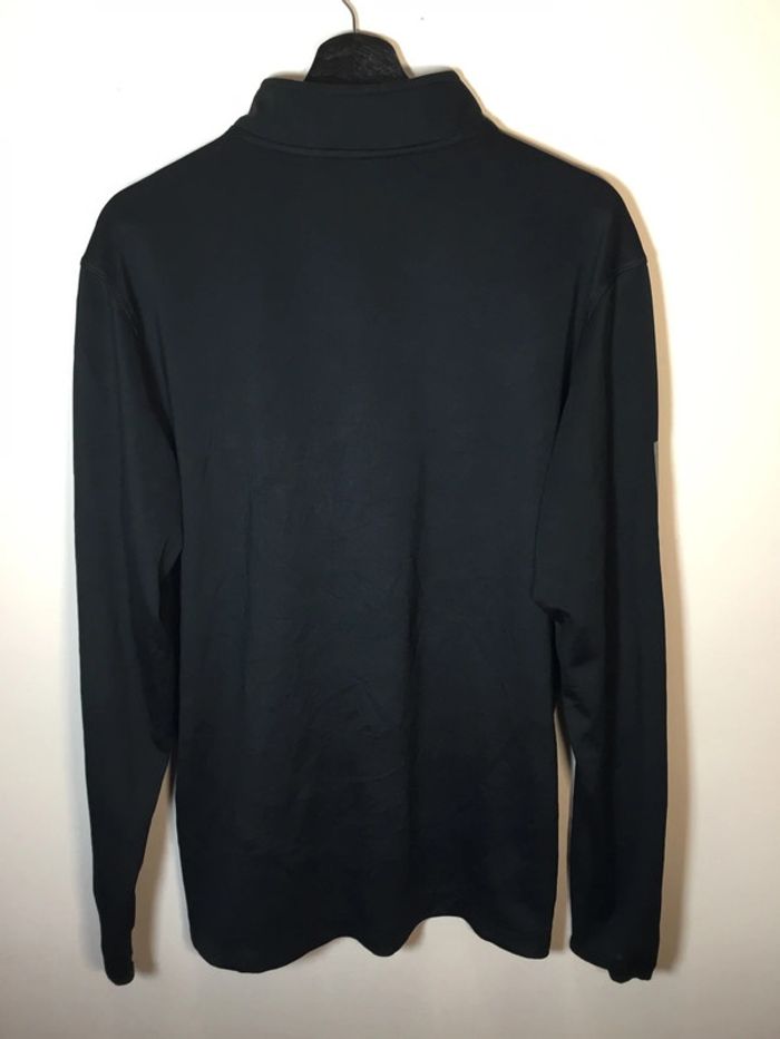 Haut 1/4zip manches longues prêt du corps pour homme Adidas noir taille M 145 - photo numéro 3