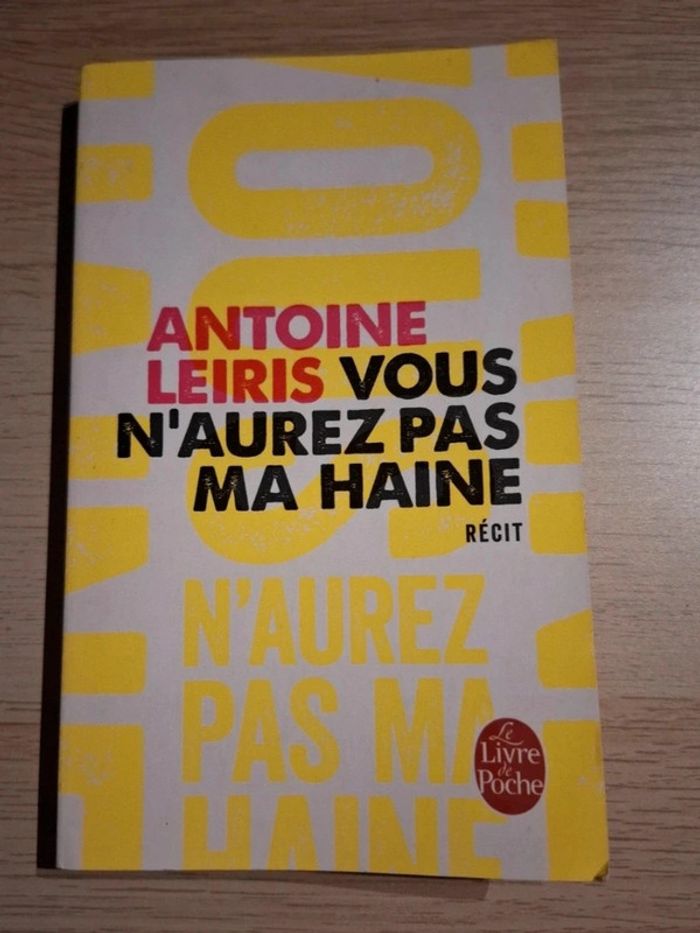 Vous n'aurez pas ma haine