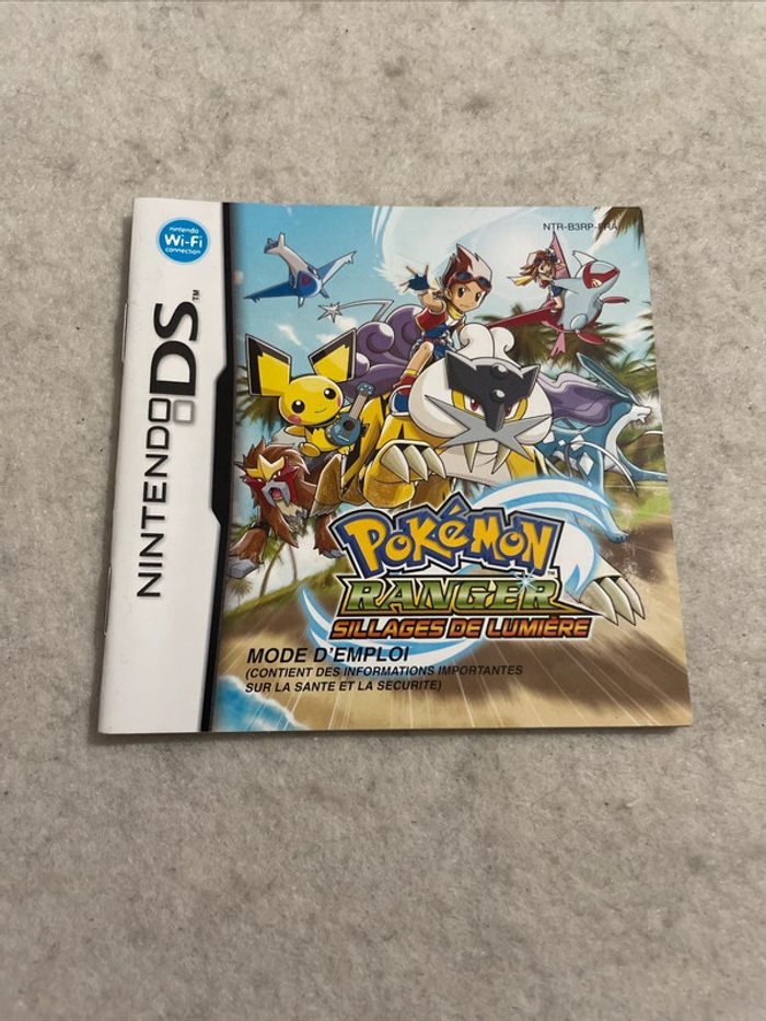 Notice Nintendo DS Pokémon Ranger Sillages de Lumière FRA