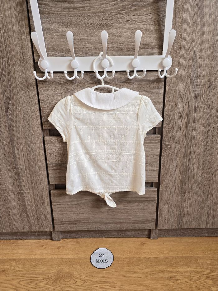 Vêtement Bébé Fille - Chemisier blanc - Sergent Major - 24 mois 86 cm - photo numéro 6