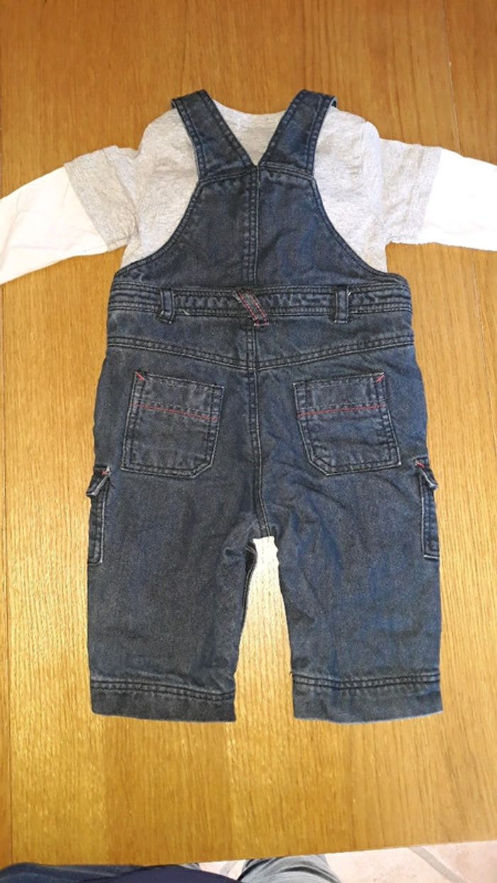 Ensemble salopette et t-shirt orchestra 6mois - photo numéro 2