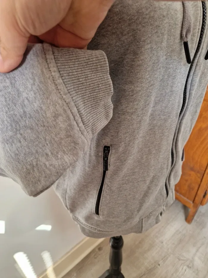 Veste sweat a capuche zip Adidas vintage taille xs - photo numéro 3