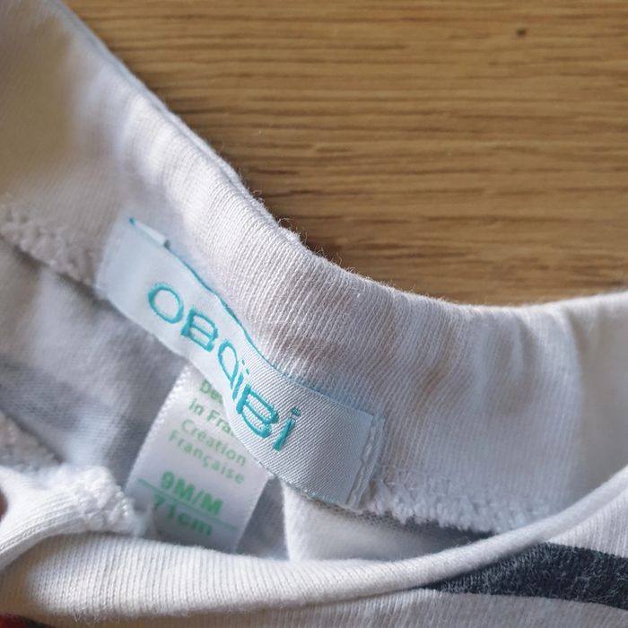 💚 Tee-shirt ML 9 mois Obaïbi #emyfleury_9moisgarçon - photo numéro 3