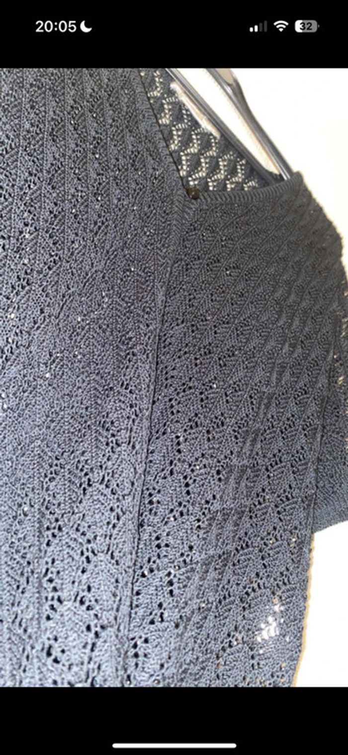 Gilet noir fin manches courtes M&S Mode Taille 40/42 - photo numéro 2