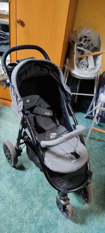 Vend poussette trio joie litetrax chromium