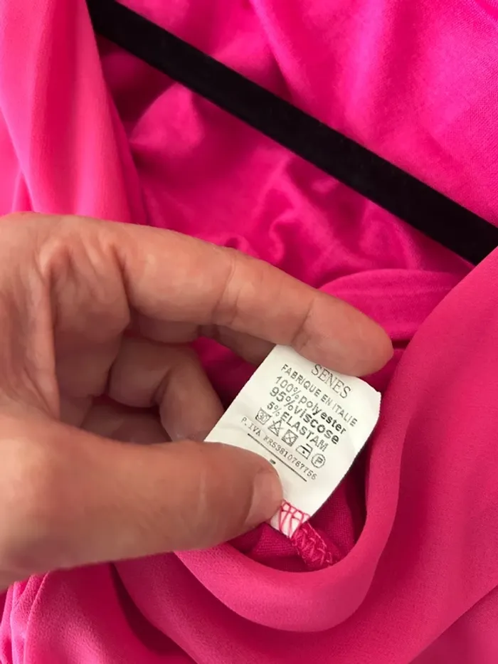 Senes robe, rose, fuchsia été femme, taille 40 - photo numéro 7