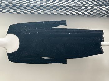 Robe Longue Noire - Taille 42 - Dentelle en Bas