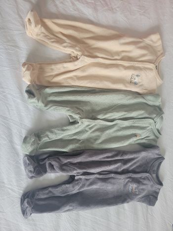 Lot de grenouillère en velours la redoute