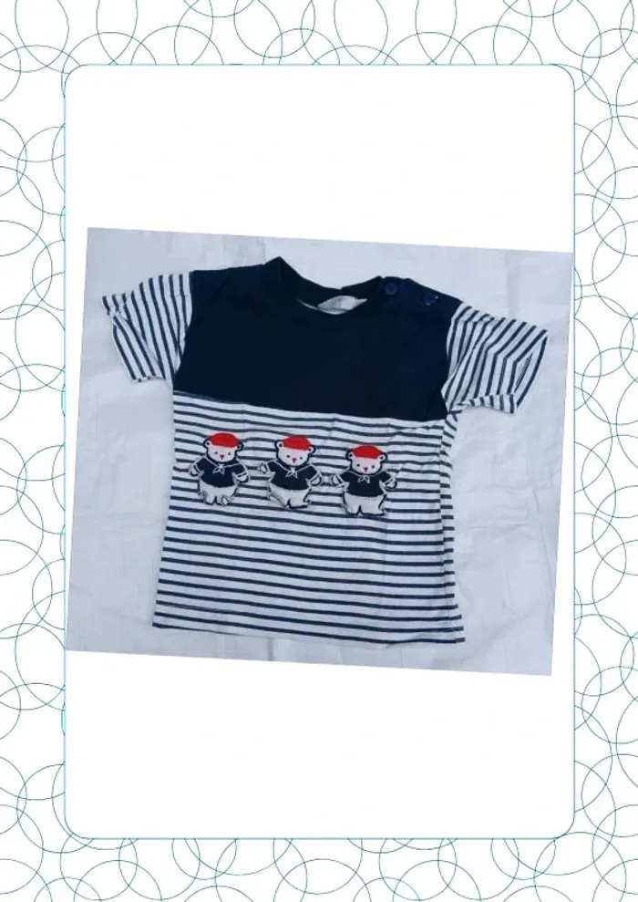 Tee shirt manches courtes 18 mois Teddy Boom