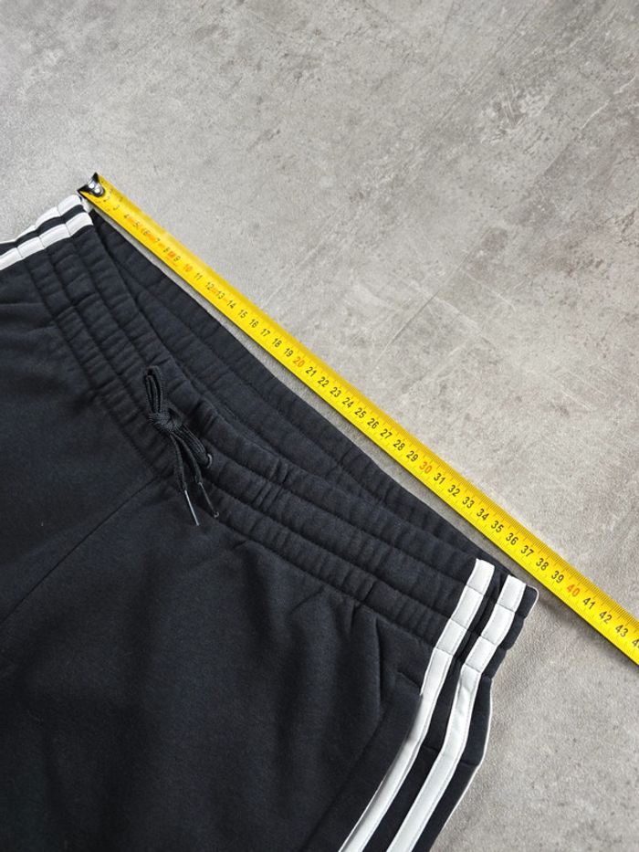 Pantalon jogging Adidas sportwear noir bandes blanches taille M - photo numéro 12