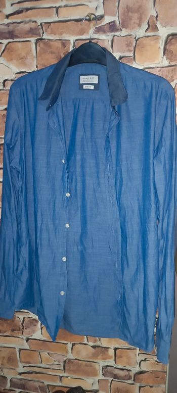 Chemise bleue jeans Zara