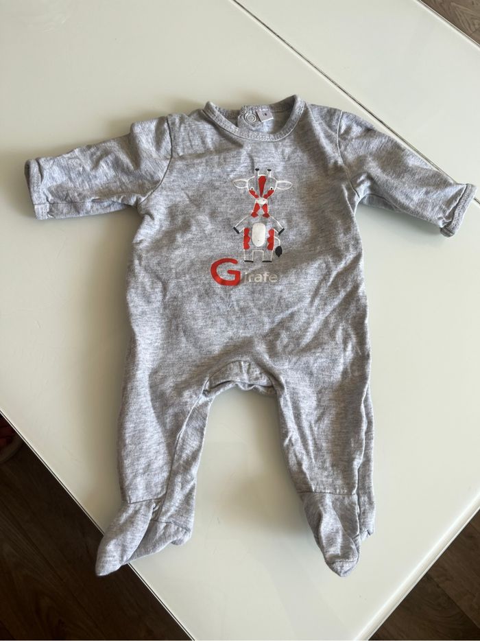 Pyjama gris 1 mois