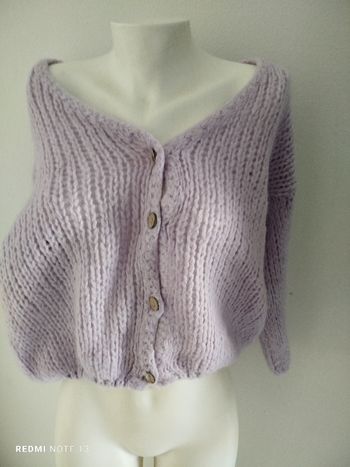 #kytietailleuniquefemme. Gilet oversize taille unique