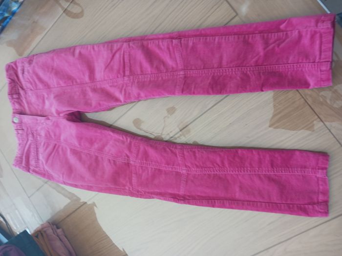 Pantalon en velours rose
