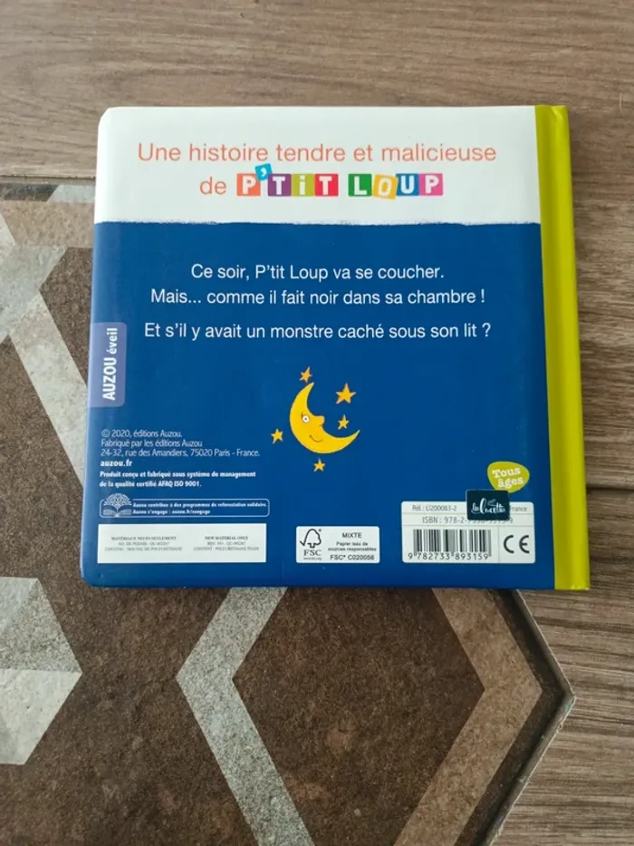 Livre P'tit loup a peur du noir - photo numéro 3