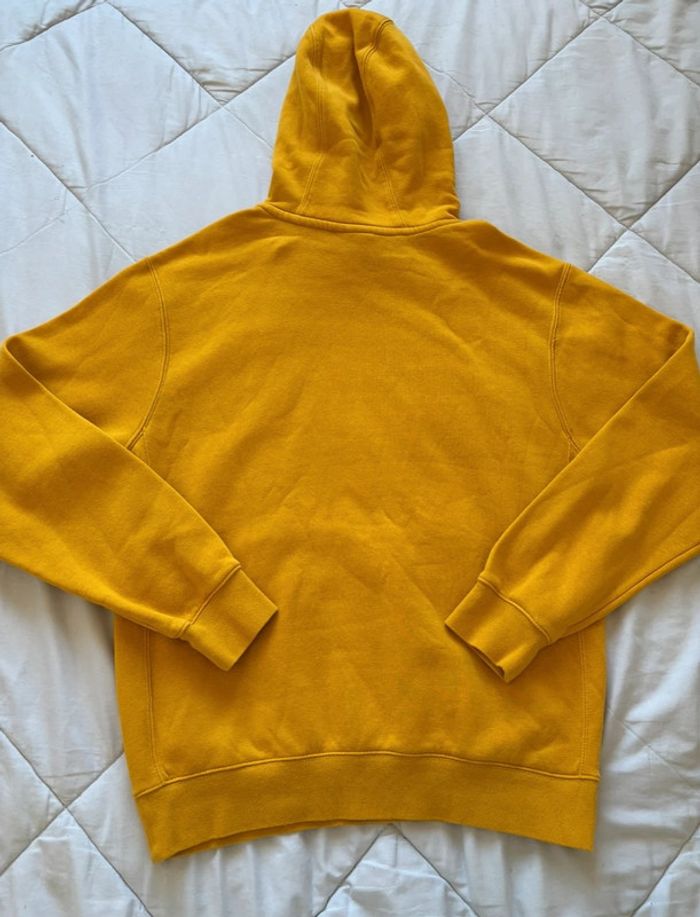 Sweat hoodies Nike à capuche jaune moutarde logo brodé – Taille S oversize(taille M) - photo numéro 9