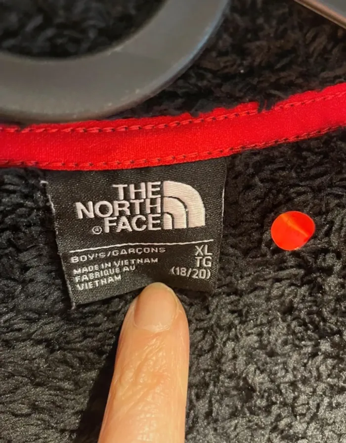 Veste polaire noire The North Face garçon XL 18/20– convient femme/homme taille S - photo numéro 5