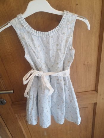 Robe chic en blanc à imprimé Verbaudet 6 ans