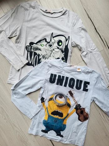 Lot de 2 tee-shirts 6/8 ans garçon h&m
