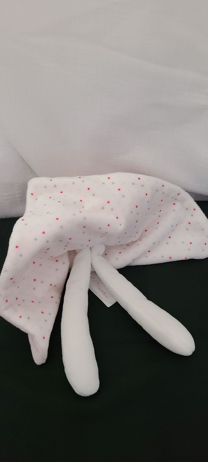 Doudou plat Fleur rose OBAIBI Tender dreams - photo numéro 3