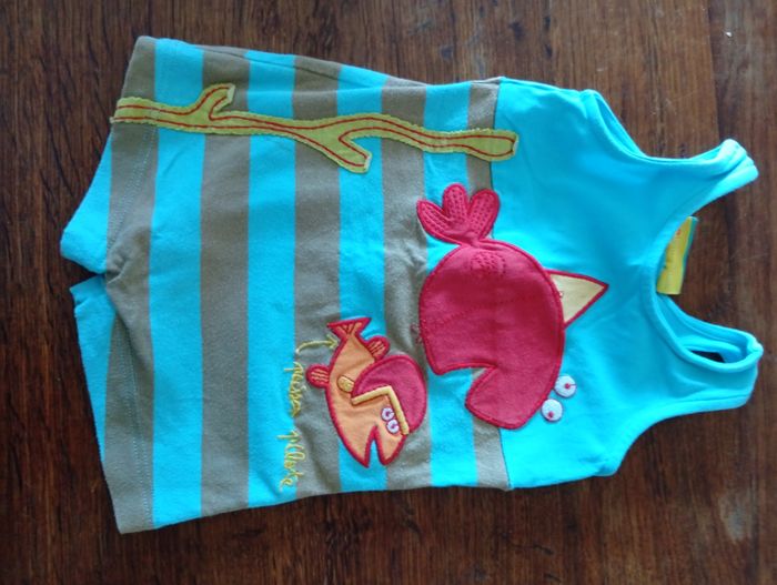 Lot de 6hauys sans manches taille 6 mois - photo numéro 2