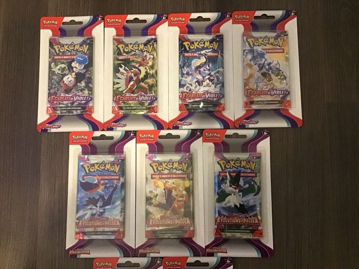 Lot 13 boosters sous blisters cartes Pokémon artsets EV1 EV2 EV9 Évolution à Paldea Aventures ensemble - photo numéro 2