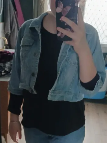 Veste en jean courte