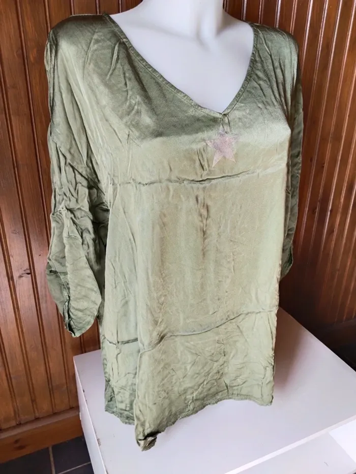 Sublime tunique blouse femme grande taille 46/48 - photo numéro 3