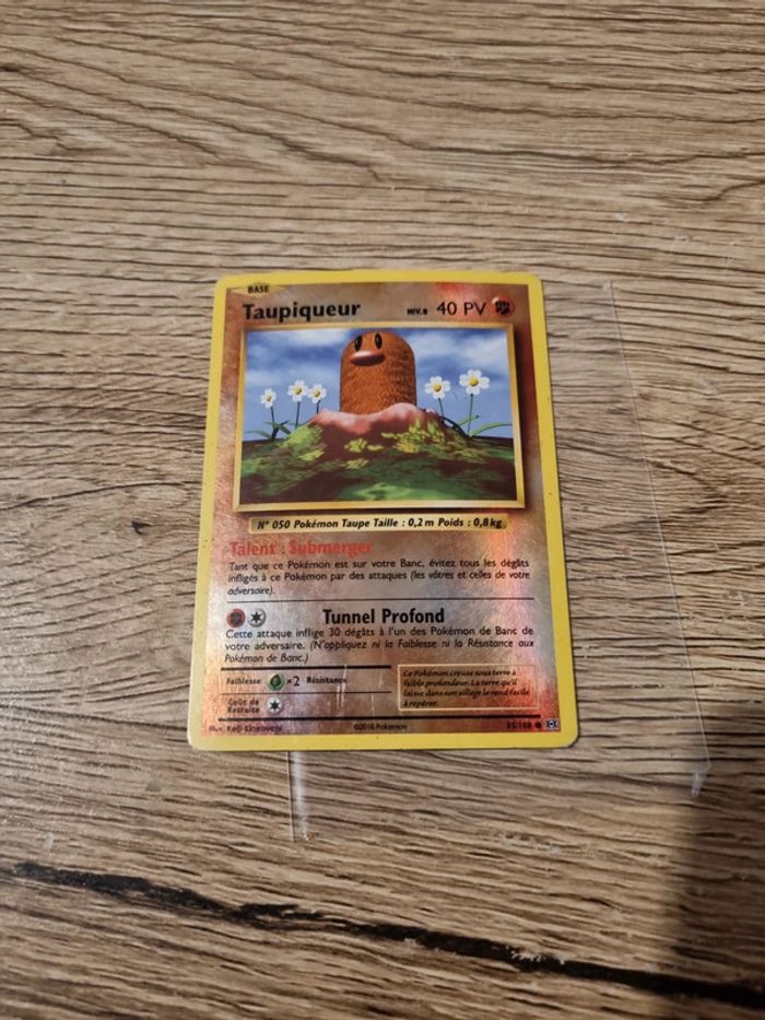 Carte pokémon taupiqueur reverse 55/108 année 2016