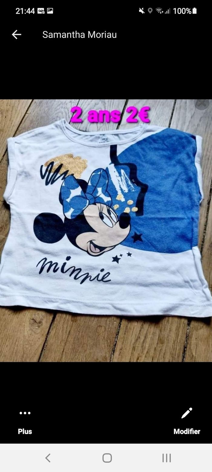 Tee shirt minnie