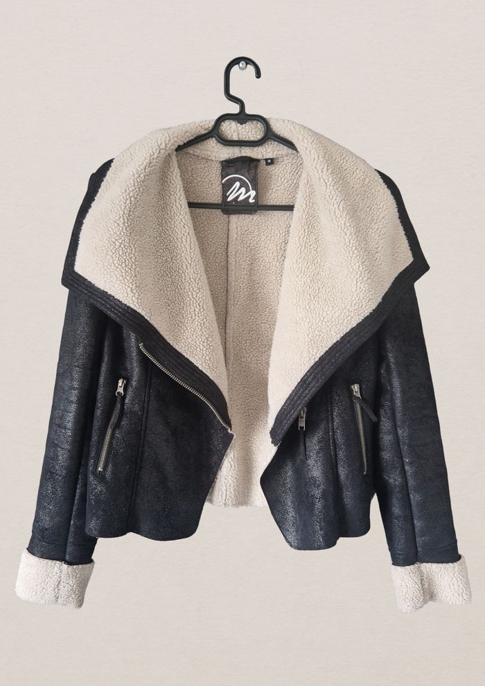 🖤 Veste aviateur noir Maje – Taille M - photo numéro 5