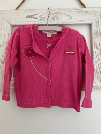 Ensemble gilet et t-shirt fille vintage
