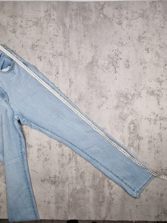Jean Levi’s 724 High Rise Straight Bleu Clair – Taille 40 Femme - photo numéro 5