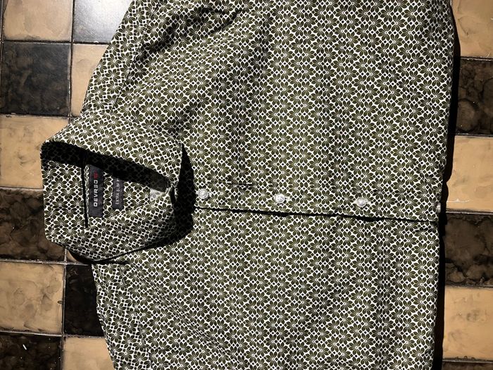 Chemise imprimée Devred vert extra slim fit