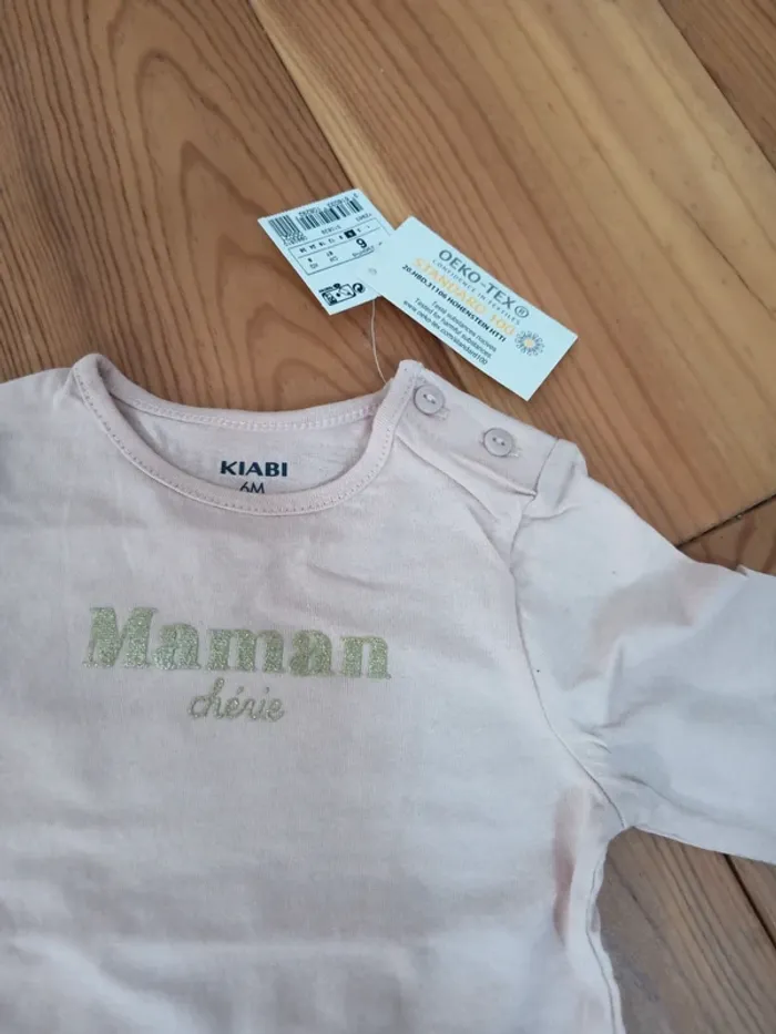 Tee shirt ml 6 mois neuf - photo numéro 3