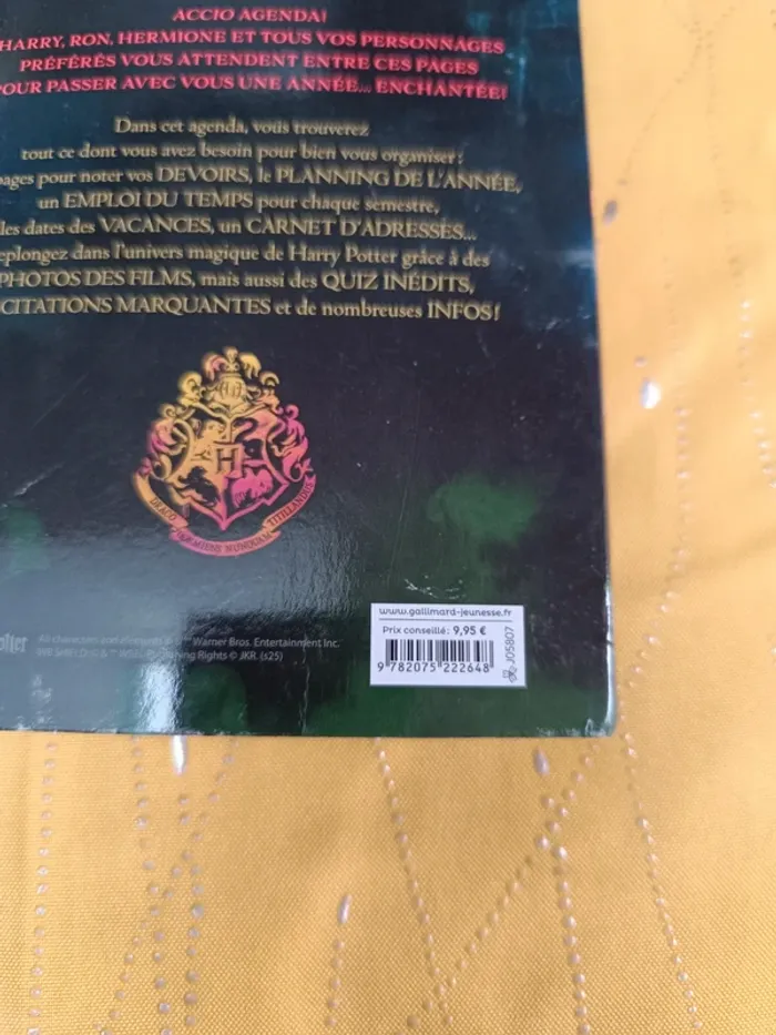 Agenda Harry Potter 2025-2026 Neuf - photo numéro 5