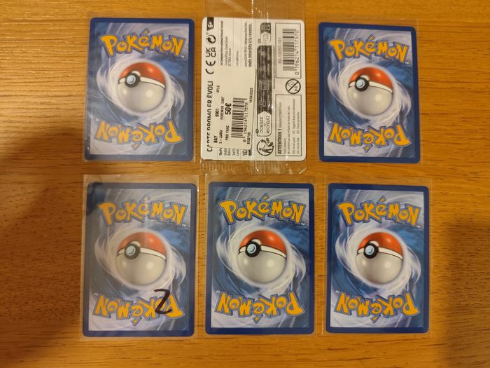 Lot 6 cartes Pokémon promotionnelles état neuf épée bouclier écarlate violet Evoli brillante - photo numéro 2