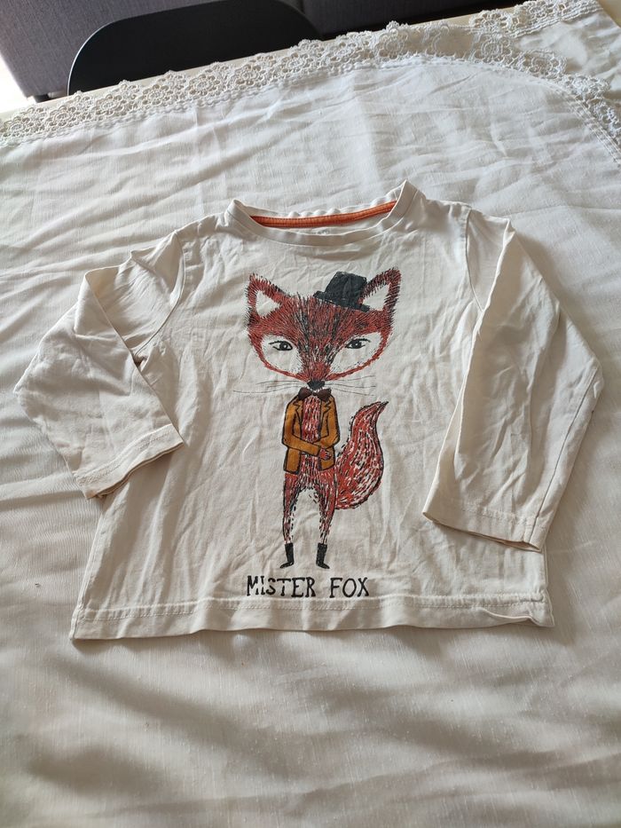 Tee shirt renard Kiabi 4 ans