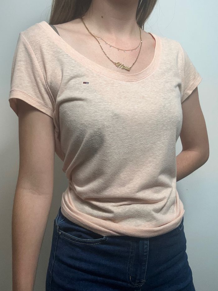 Teeshirt Tommy Hilfiger corail / rose fluide - taille M