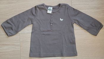 Tee-shirt Manche longue zara baby gris