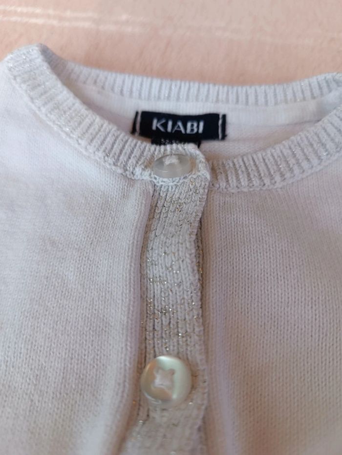🔸Gilet Blanc - Kiabi 1 Mois🔸 - photo numéro 2